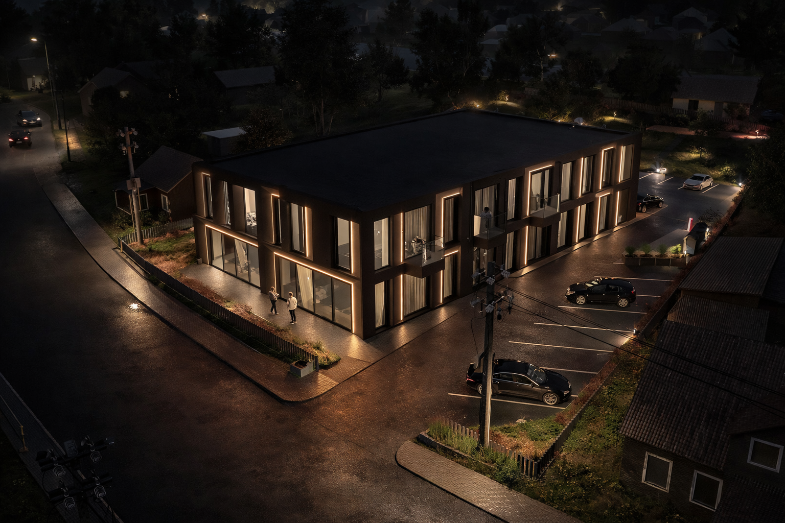 J70 Kėdainiai Josvainių g. 70 – Modernus dviejų aukštų pastatas